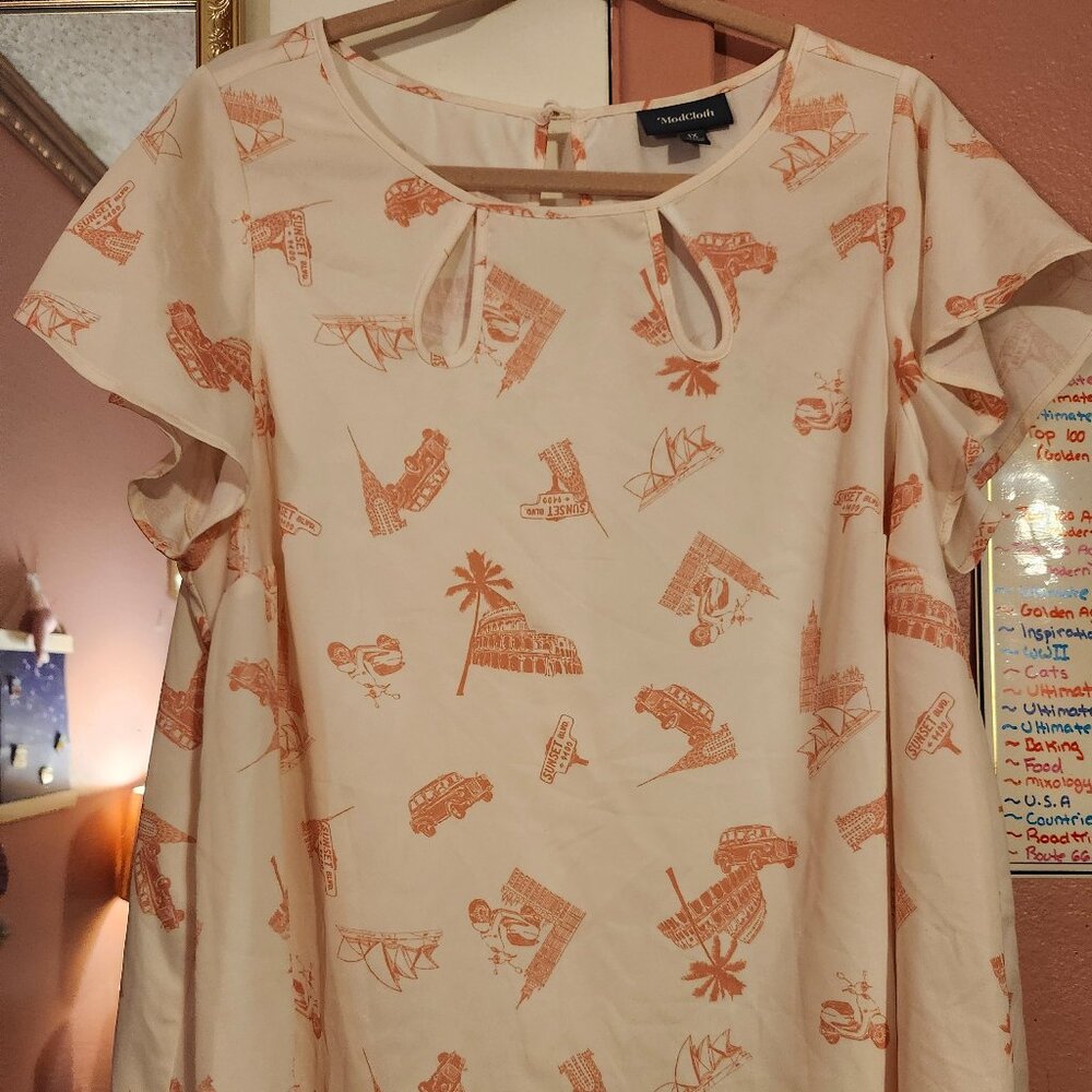 Modcloth Travel Blouse